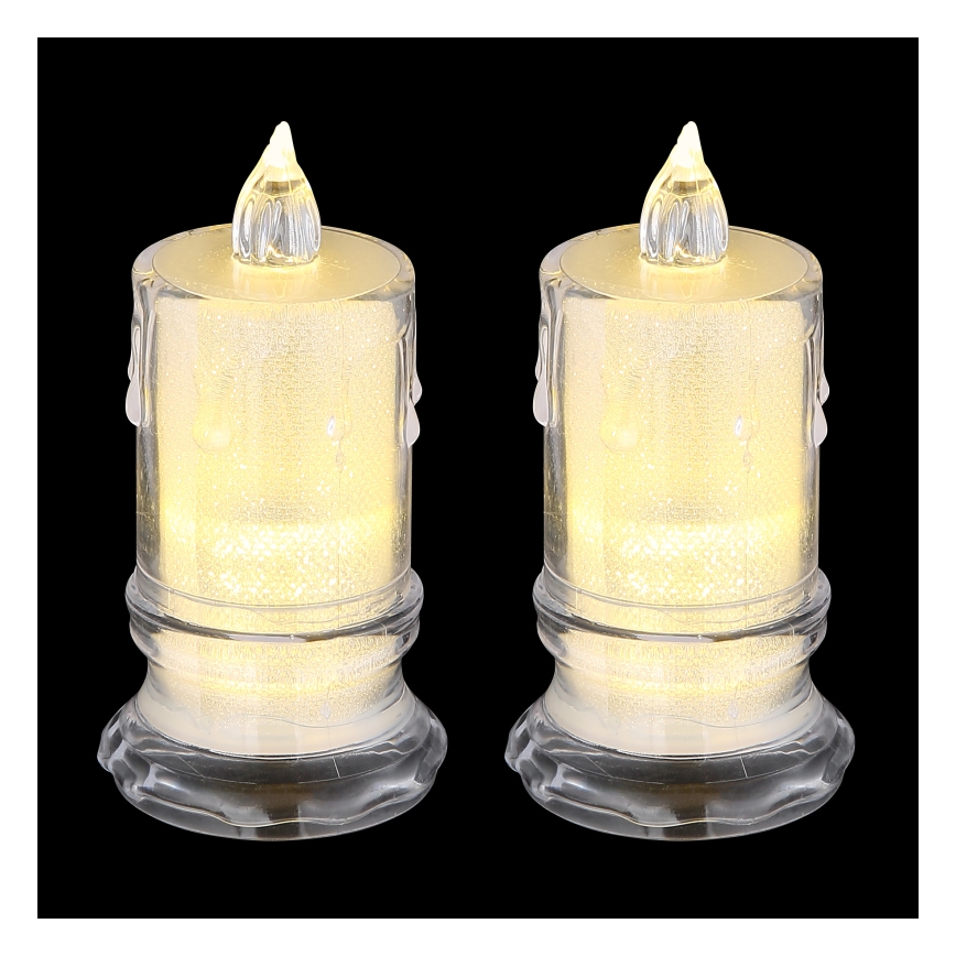 Globo - KÉSZLET 2x LED Gyertya LED/0,25W/3xLR1130