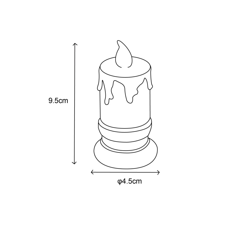 Globo - KÉSZLET 2x LED Gyertya LED/0,25W/3xLR1130