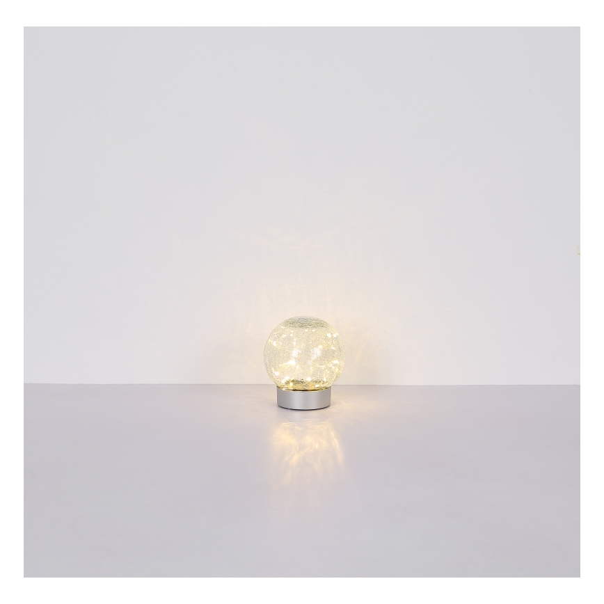 Globo - LED dekoratív újratölthető asztali lámpa 25xLED/0,06W/5V 600 mAh IP44