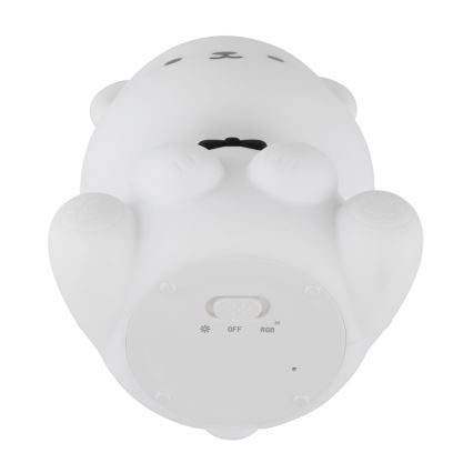 Globo - LED RGBW, fényerőszabályozható tölthető gyerek éjszakai lámpa LED/1W/5V 1200 mAh, mackó