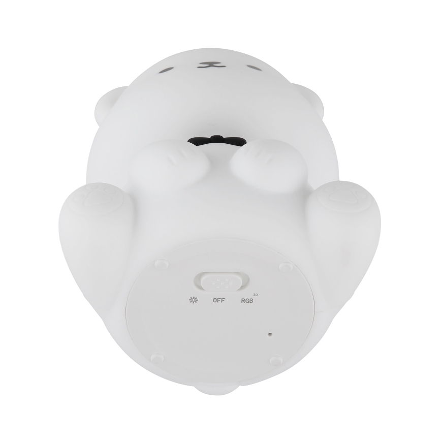 Globo - LED RGBW, fényerőszabályozható tölthető gyerek éjszakai lámpa LED/1W/5V 1200 mAh, mackó