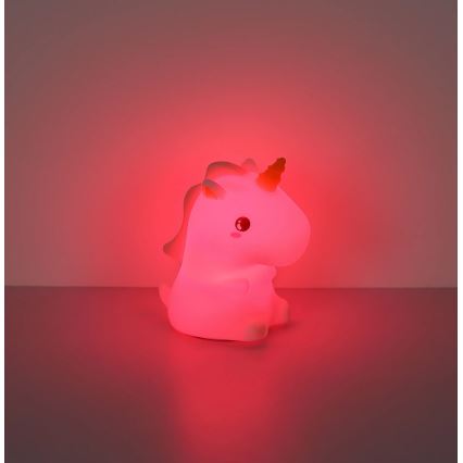 Globo - LED RGBW fényerőszabályozható, újratölthető gyerekeknek szánt éjszakai lámpa LED/1,5W/5V 1200 mAh unikornis