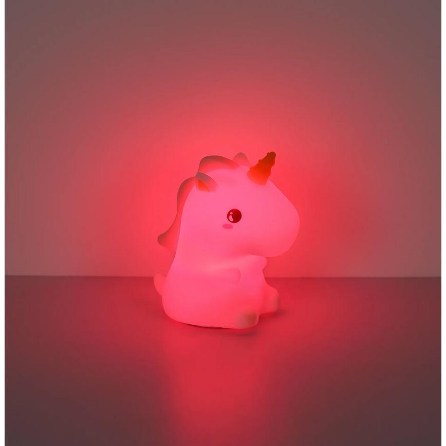 Globo - LED RGBW fényerőszabályozható, újratölthető gyerekeknek szánt éjszakai lámpa LED/1,5W/5V 1200 mAh unikornis