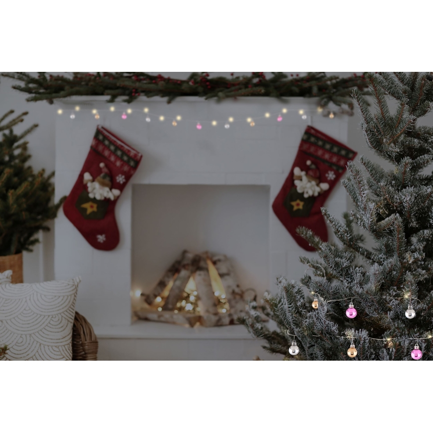 Globo - LED  fényfüzér 20xLED/2xAA 2,2m meleg fehér