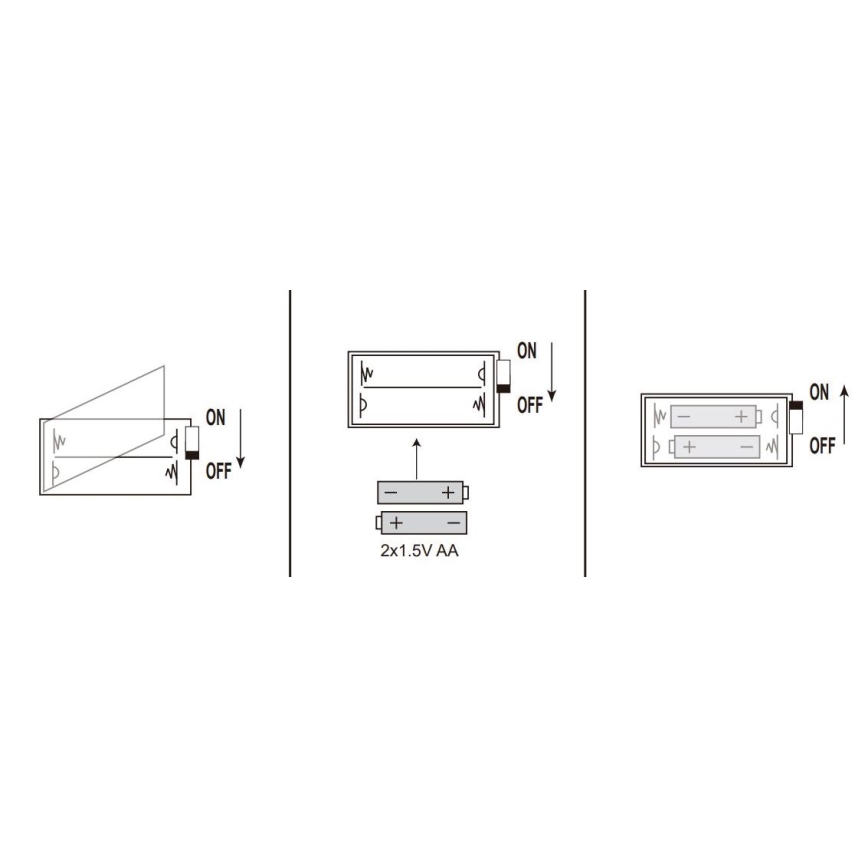 Globo - LED  fényfüzér 20xLED/2xAA 2,2m meleg fehér