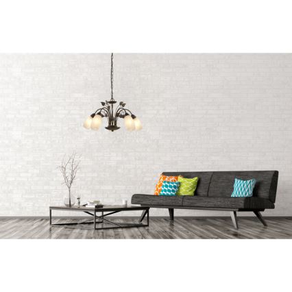 Globo - Csillár láncon 5xE14/40W/230V