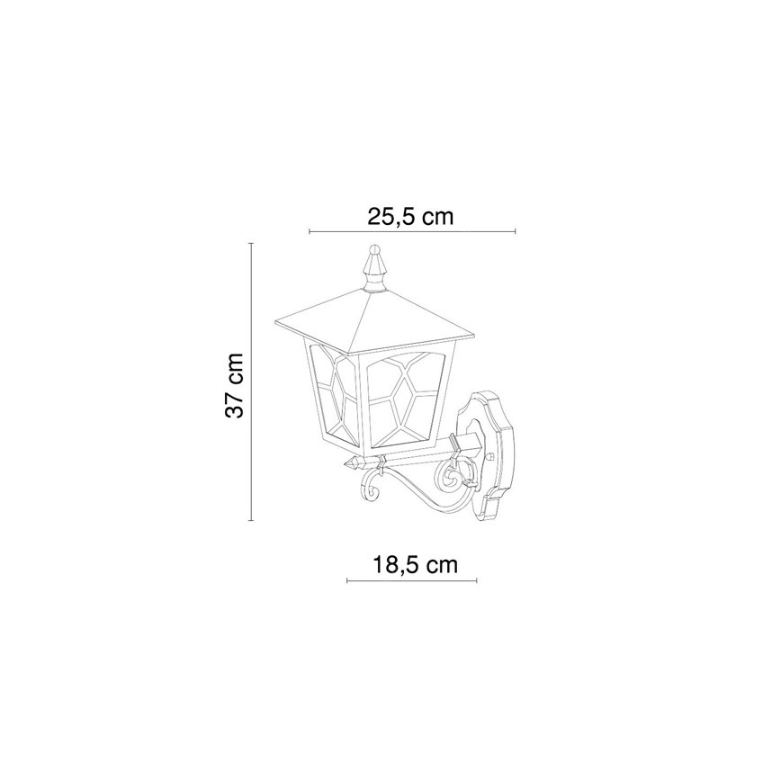 Globo 3126 - Kültéri fali lámpa ATLANTA 1xE27/60W/230V IP44