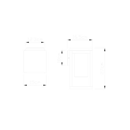 Globo - Kültéri fali lámpa  1xE27/40W/230V IP44