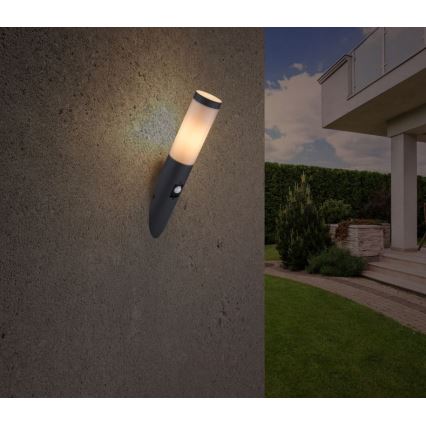 Globo - Kültéri fali lámpa érzékelővel 1xE27/15W/230V IP44