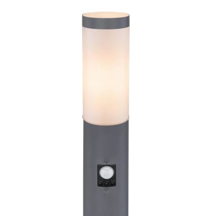 Globo - Kültéri érzékelős lámpa 1xE27/15W/230V IP44 110 cm antracit