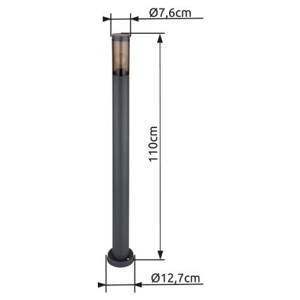 Globo - Kültéri lámpa 1xE27/23W/230V 110 cm IP44