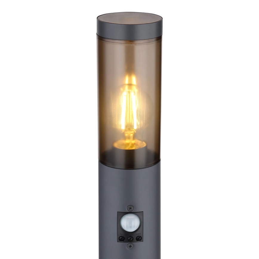 Globo - Kültéri érzékelős lámpa 1xE27/15W/230V IP44 110 cm fekete