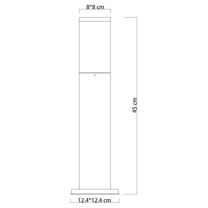 Globo - Kültéri lámpa 1xE27/15W/230V 45 cm IP44