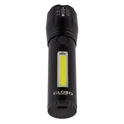 Globo - LED újratölthető zseblámpa LED/3W/5V + COB/3W 5500K 1200 mAh