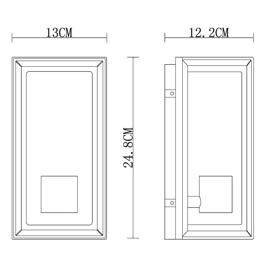 Globo - Kültéri fali lámpa 1xE27/60W/230V IP44 fekete