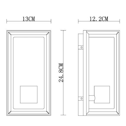 Globo - Kültéri fali lámpa 1xE27/60W/230V IP44 fehér