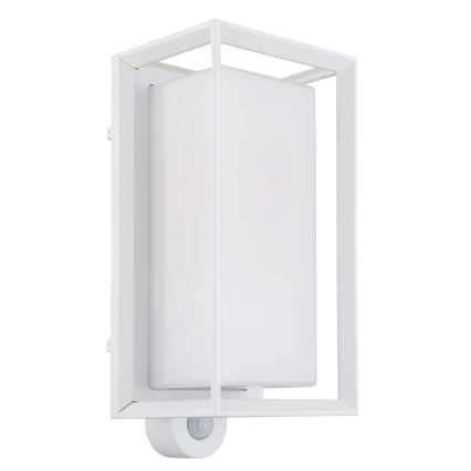 Globo - Kültéri fali lámpa érzékelővel 1xE27/60W/230V IP44 fehér