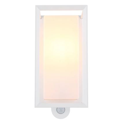 Globo - Kültéri fali lámpa érzékelővel 1xE27/60W/230V IP44 fehér