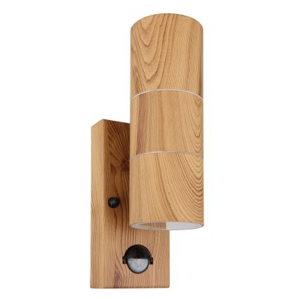Globo - Kültéri fali lámpa érzékelővel 2xGU10/35W/230V IP44