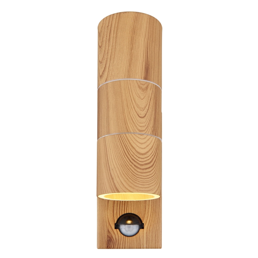 Globo - Kültéri fali lámpa érzékelővel 2xGU10/35W/230V IP44