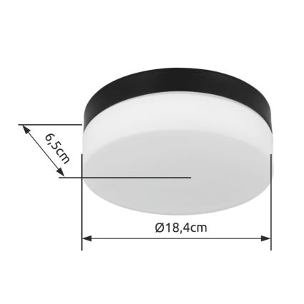 Globo - Fürdőszobai lámpa 1xE27/60W/230V átm. 18,4 cm IP44