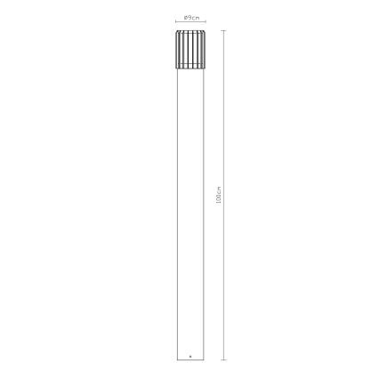 Globo - Kültéri lámpa 1xE27/15W/230V IP54 100 cm