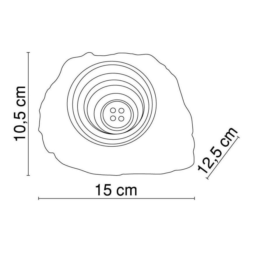 Globo - LED dekoratív napelemes lámpa 4xLED/0,06W/1,2V IP44 200 mAh