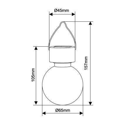 Globo - LED napelemes lámpa LED/0,05W/1,2V IP44