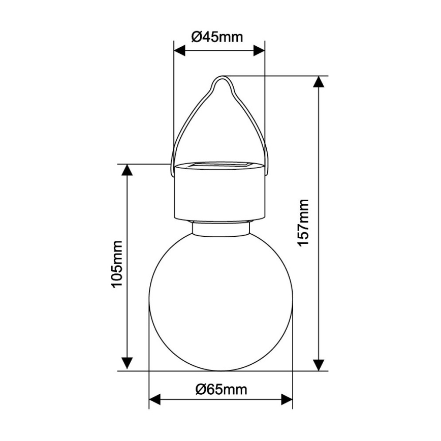 Globo - LED napelemes lámpa LED/0,05W/1,2V IP44
