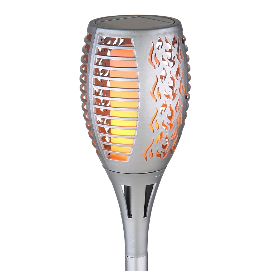 Globo - LED Napelemes lámpa LED/3,6W/3V 1800K IP44 fényezett króm