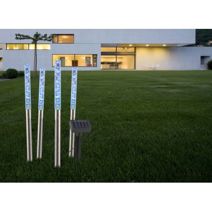 Globo - KÉSZLET 4x LED Napelemes lámpa 4xLED/0,07W IP44 600 mAh