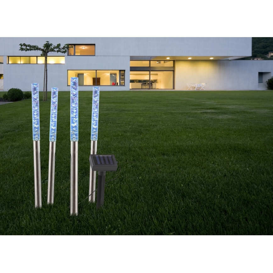 Globo - KÉSZLET 4x LED Napelemes lámpa 4xLED/0,07W IP44 600 mAh