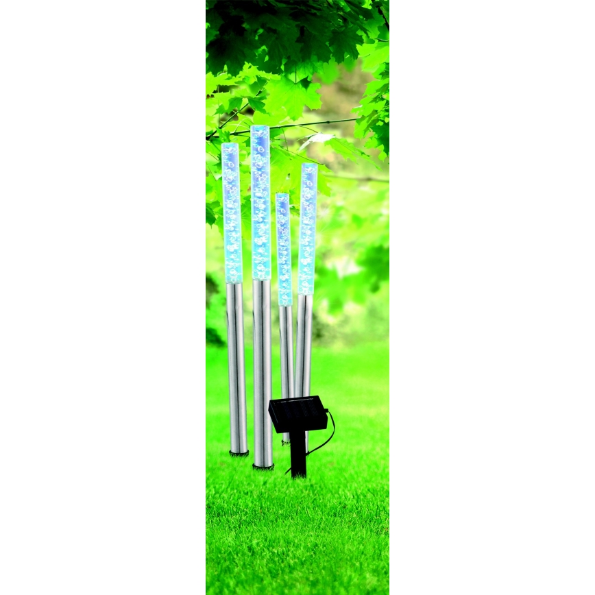 Globo - KÉSZLET 4x LED Napelemes lámpa 4xLED/0,07W IP44 600 mAh