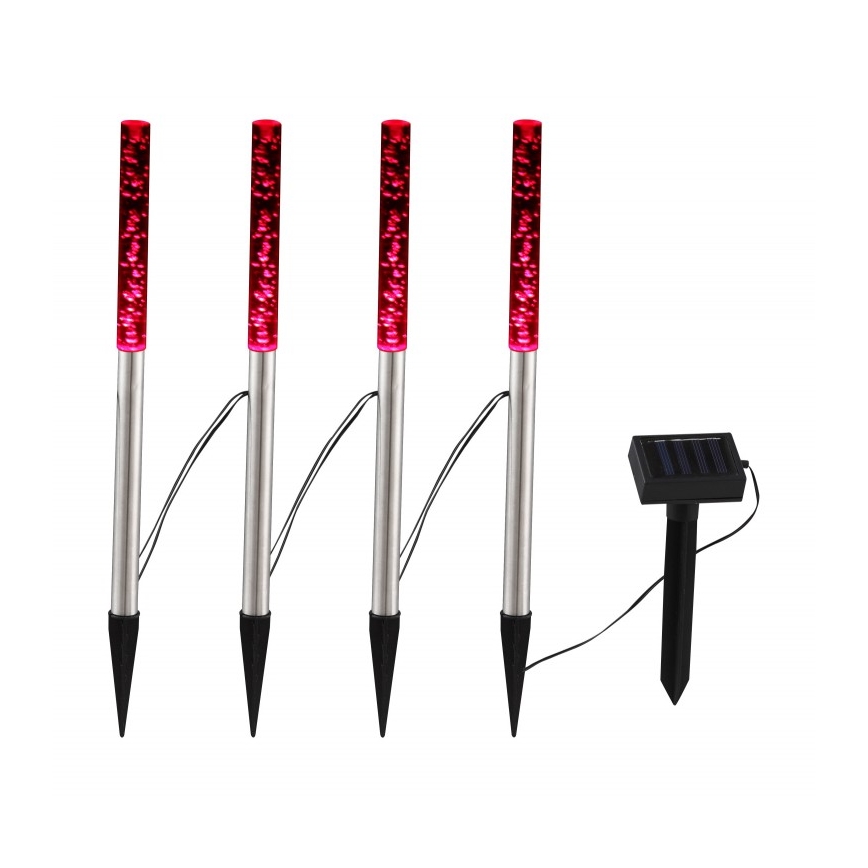 Globo - KÉSZLET 4x LED Napelemes lámpa 4xLED/0,07W IP44 600 mAh