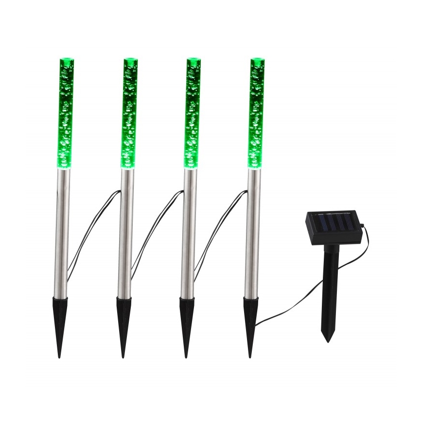 Globo - KÉSZLET 4x LED Napelemes lámpa 4xLED/0,07W IP44 600 mAh