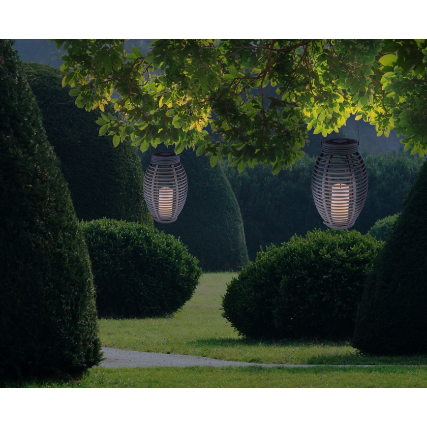 Globo - LED Napelemes lámpa LED/0,06W/3,2V IP44 200 mAh rattan