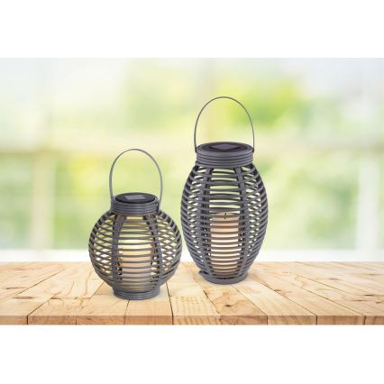 Globo - LED Napelemes lámpa LED/0,06W/3,2V IP44 200 mAh rattan