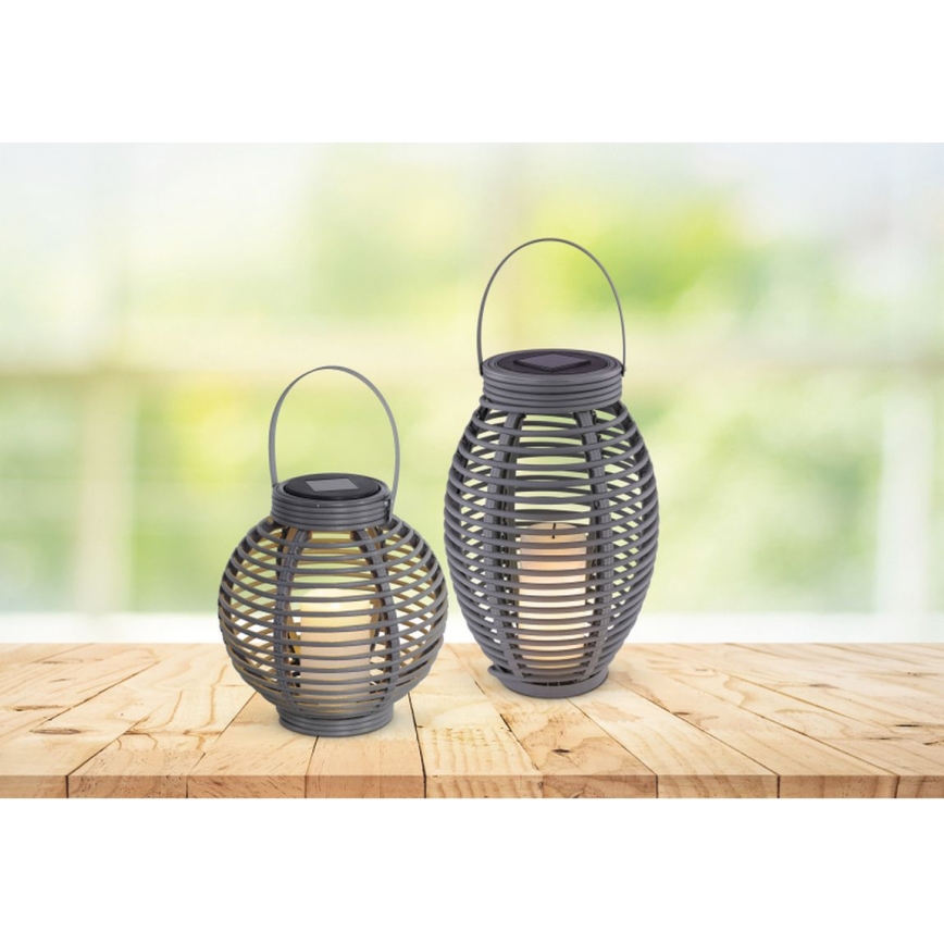 Globo - LED Napelemes lámpa LED/0,06W/3,2V IP44 200 mAh rattan