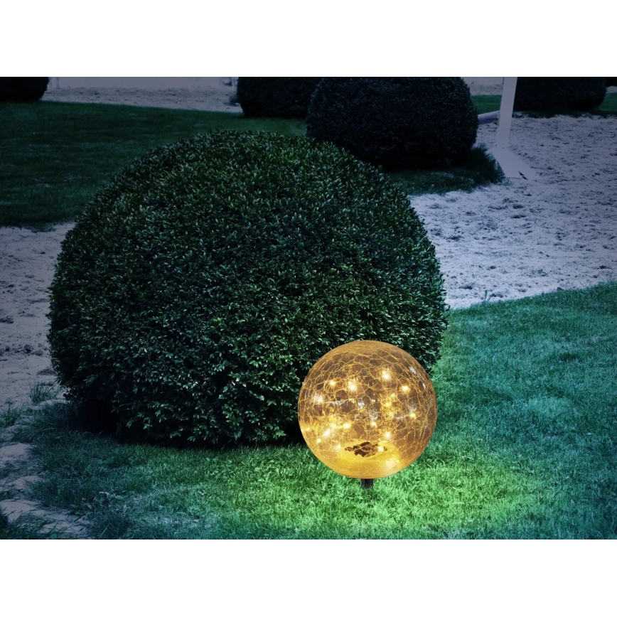 Globo - LED napelemes lámpa 20xLED/0,06W/3,2V átmérő 19,5 cm IP44 600 mAh