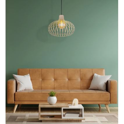 Globo - Kábeles függőlámpa 1xE27/40W/230V bézs