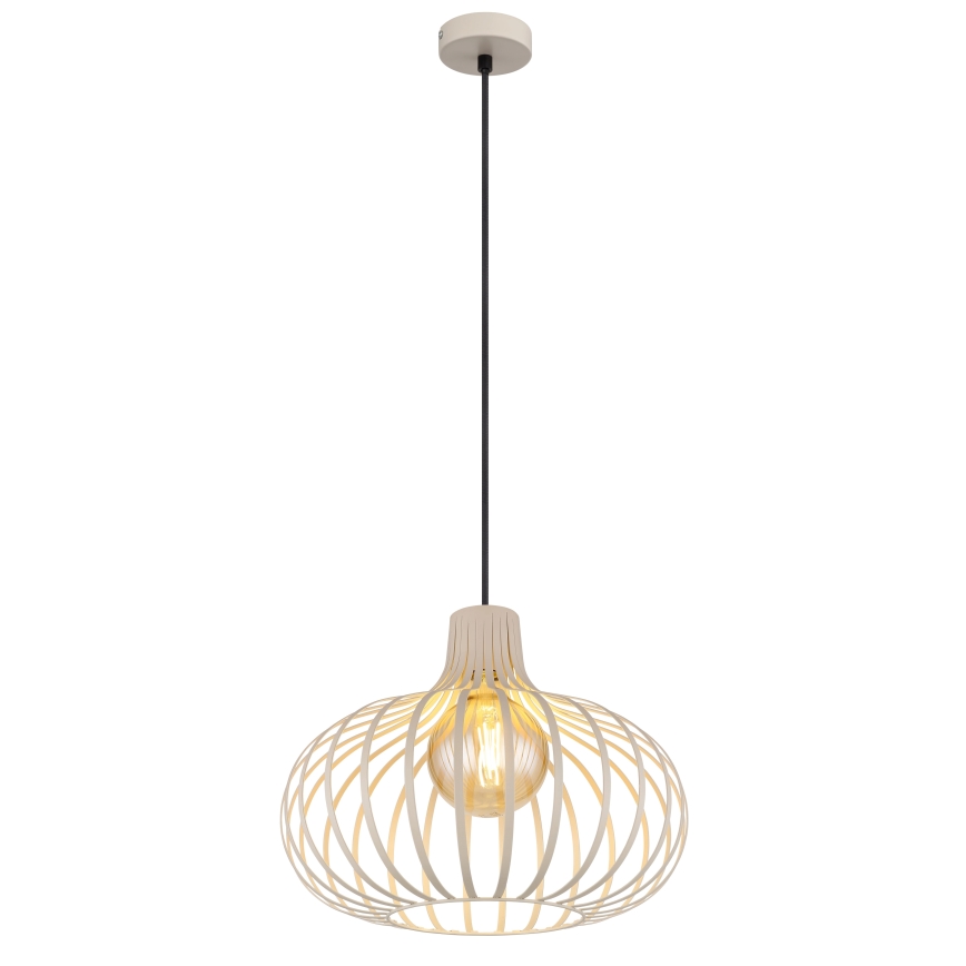 Globo - Kábeles függőlámpa 1xE27/40W/230V bézs