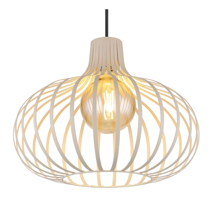 Globo - Kábeles függőlámpa 1xE27/40W/230V bézs