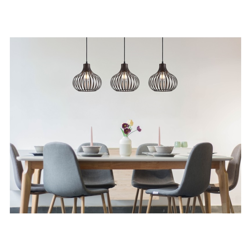 Globo - Csillár zsinóron 3xE27/40W/230V