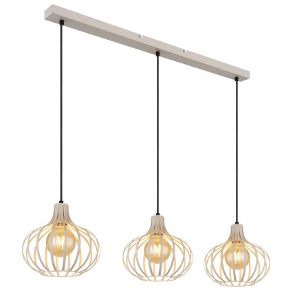 Globo - Kábeles csillár 3xE27/40W/230V bézs