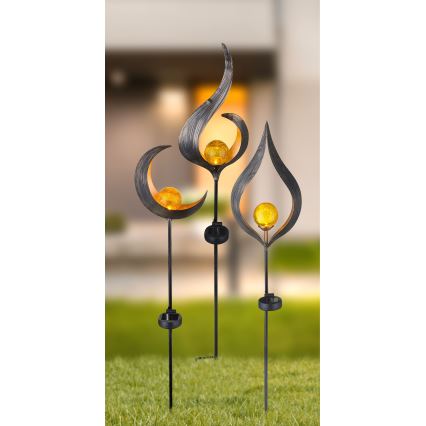 Globo - LED Napelemes lámpa LED/0,02W/3V 600mAh IP44 bronz