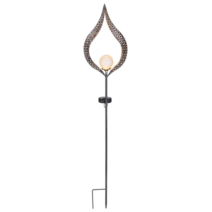 Globo - LED Napelemes lámpa LED/0,06W/3V 600mAh IP44 króm