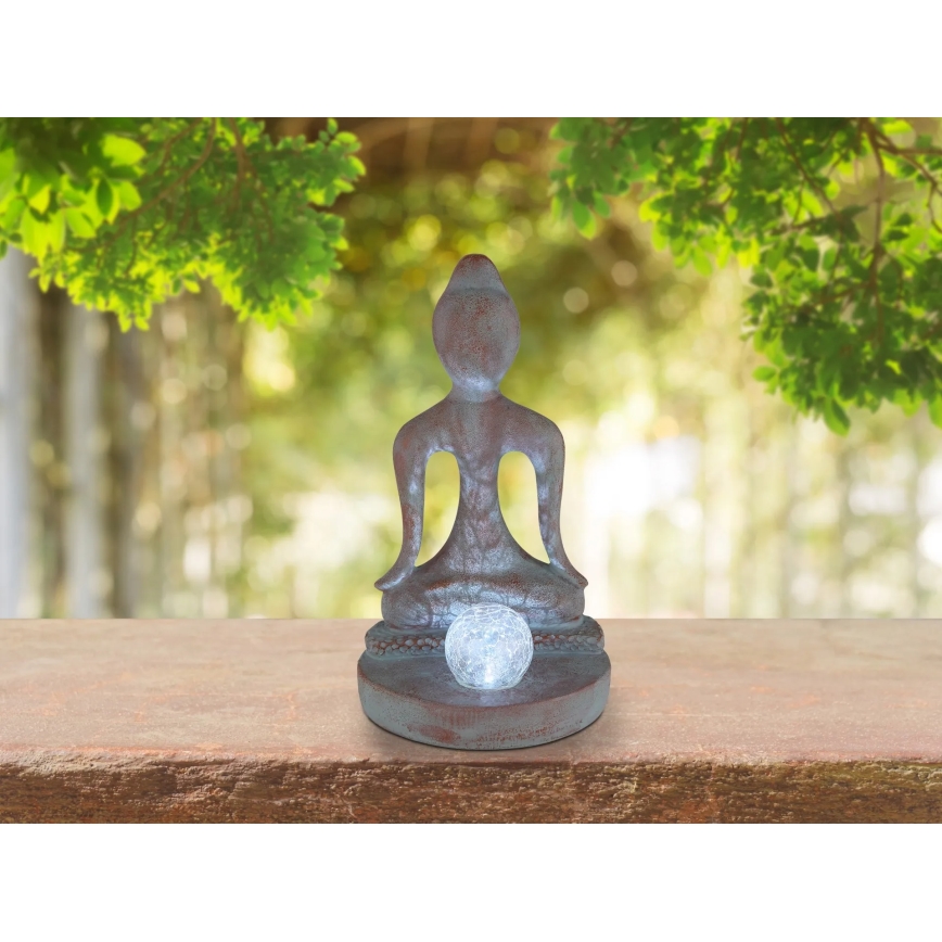 Globo - LED napelemes lámpa LED/3V IP44 200 mAh Buddha szobor
