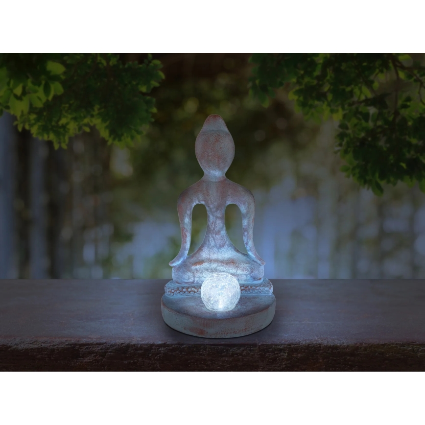 Globo - LED napelemes lámpa LED/3V IP44 200 mAh Buddha szobor