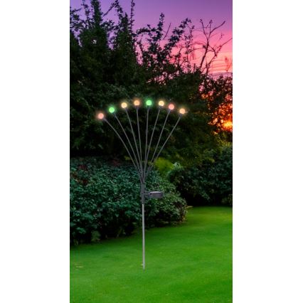 Globo - LED RGB Napelemes lámpa 8xLED/0,06W/3,2V IP44