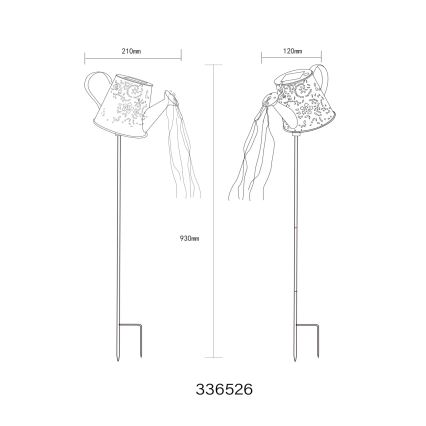 Globo - LED napelemes lámpa LED/3V IP44 300 mAh vízforraló